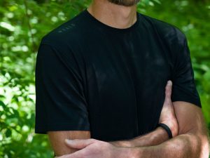 weald T-shirt homme lin noir sport outdoor